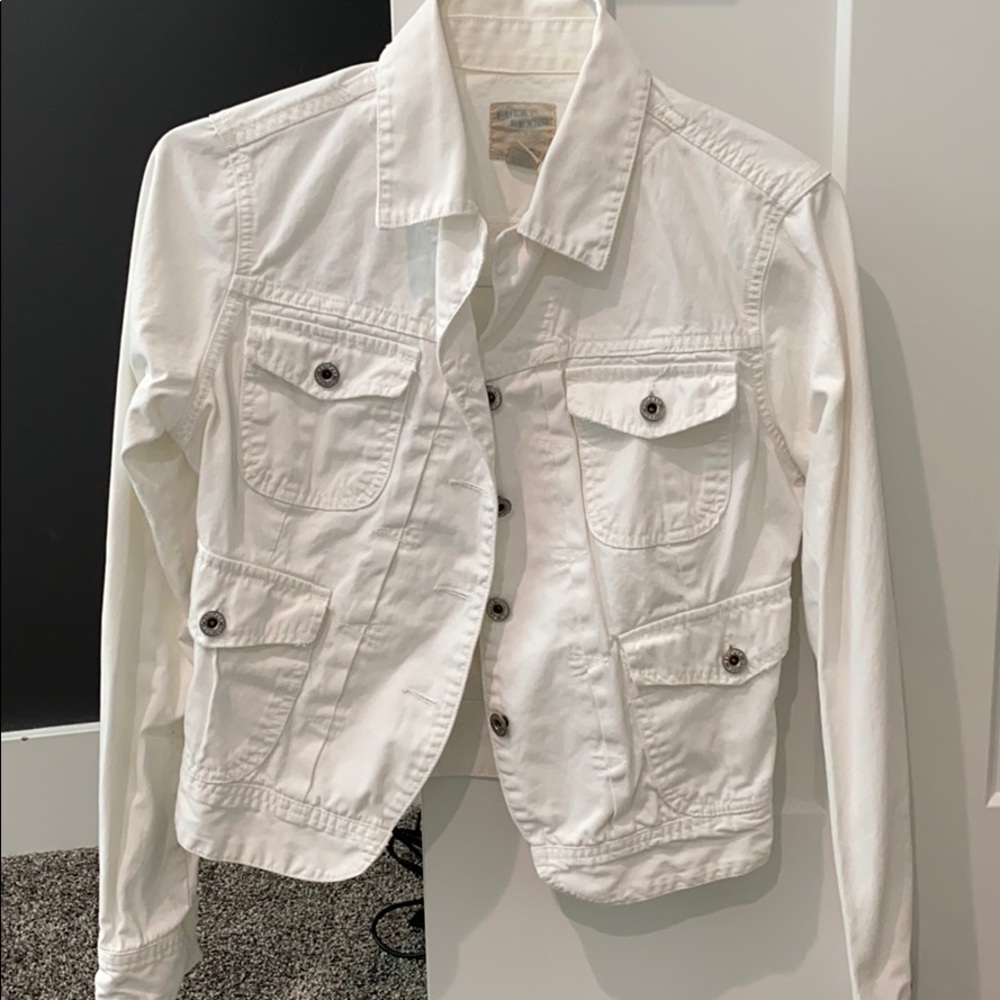 white denim jacket 🤍